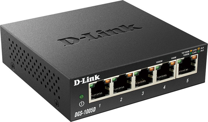 Коммутатор "DLink" [DGS-1005D/J2A] 5-port 10/100/1000
