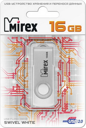 Накопитель USB 2.0 16 Гб Mirex 13600-FMUSWT16