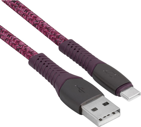 Кабель USB 2.0 - USB Type-C (1,2m) "RivaCase" [PS6102 RD12] <Red>