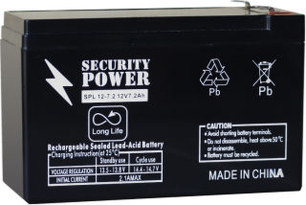 Аккумуляторная батарея для ИБП 12V 7.2Ah ''Security Power'' [SPL 12-7,2] F2