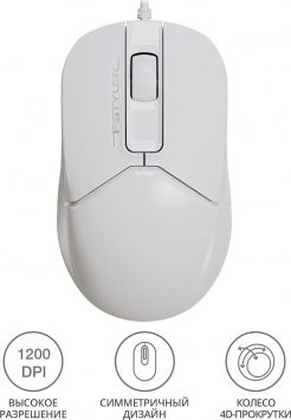 Мышь A4Tech "FSTYLER FM12" <White>, USB