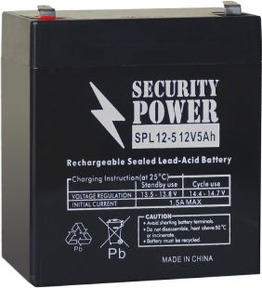 Аккумуляторная батарея для ИБП 12V 5Ah "Security Power" [SPL 12-5] F2
