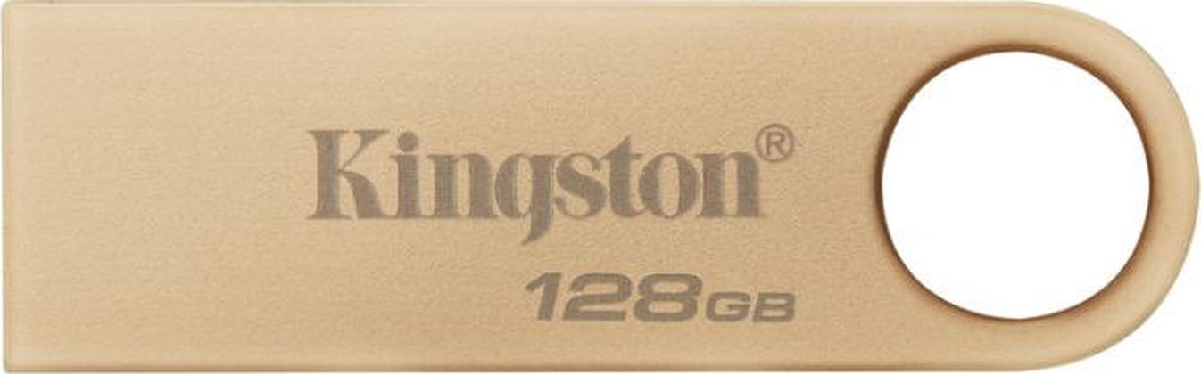 Накопитель USB 3.2 - 128Gb "Kingston" Data Traveler SE9 G3 [DTSE9G3/128GB] <Gold>