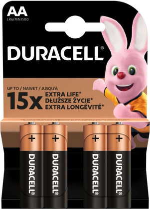 Набор батареек (AAx4шт.) - "DURACELL" [LR6/MN1500]; Alkaline; блистер (7050)