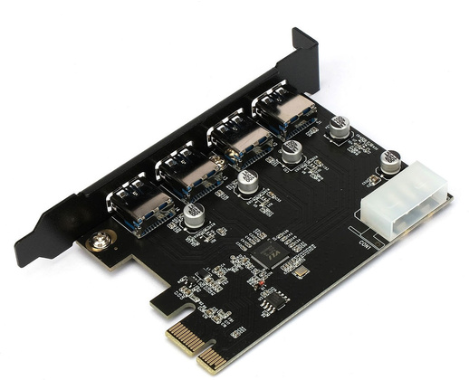 Контроллер PCI Exp. --> USB3.0 *4"Gembird" [SPCR-04]