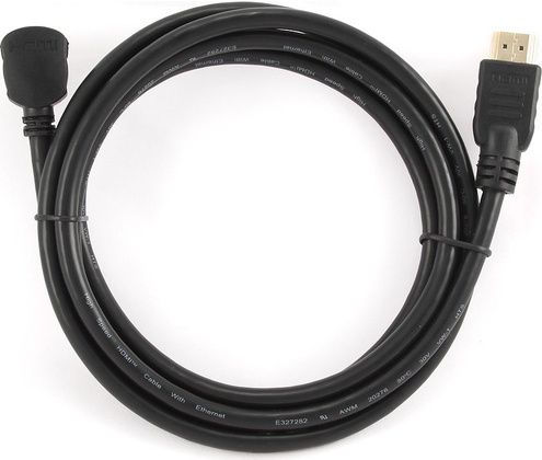 Кабель HDMI-HDMI - 1.8m "Cablexpert" [CC-HDMI490-6] v.1.4, угловой [oem]