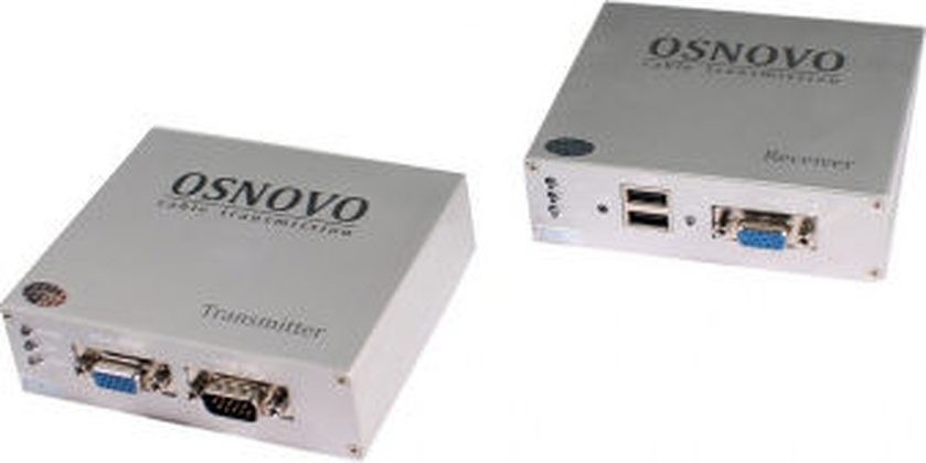 Удлинитель видео-сигнала VGA "Osnovo" [TA-VKM/3+RA-VKM/3(ver.2)] 1920x1440 lj 100м.