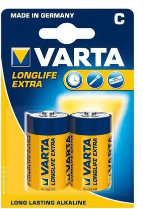 Набор батареек (Cx2шт.) - "Varta" [LR14]; Baby longlife extra; Alkaline; блистер[4114]