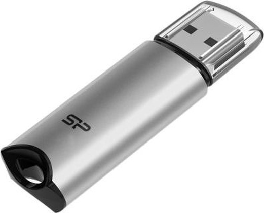 Накопитель USB 3.2 - 64Gb "Silicon Power" Marvel M02 [SP064GBUF3M02V1S] <Silver>