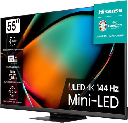 Телевизор 55" LCD "Hisense" [55U8KQ]; 4K Ultra HD (3840x2160); Smart TV, WiFi