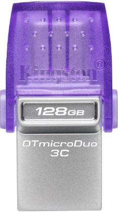 Накопитель USB 3.2/Type-C - 128Gb "Kingston" [DTDUO3CG3/128GB] <Purple>