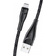 Кабель USB A - micro USB B (2.0m) "Usams" [SJ396USB01] <Black>, 2A, оплетка