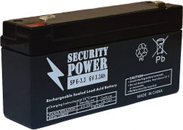 Аккумуляторная батарея для ИБП  6V 3.3Ah "Security Power" [SP 6-3,3], F1