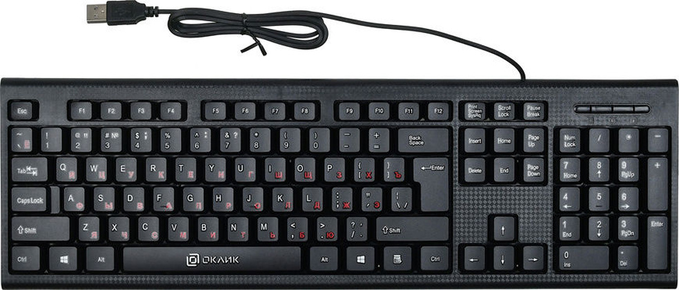 Клавиатура Oklick "120M" <Black>, USB