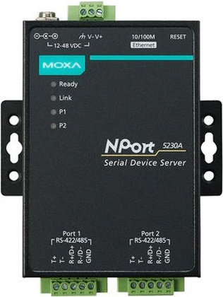 Переходник MOXA NPort 5230A-T, 2 Port RS-422/485 в Ethernet