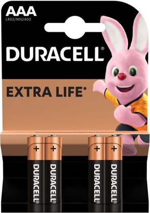 Набор батареек (AAAx4шт.) - "DURACELL" [LR03/MN2400]; Alkaline