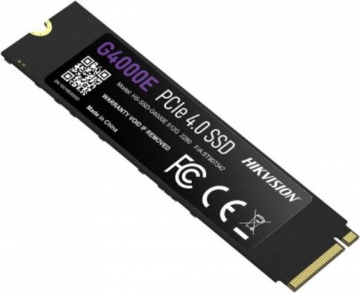 Накопитель SSD M.2 PCI Exp. 4.0 x4 - 500Gb Hikvision [HS-SSD-G4000E 512G]