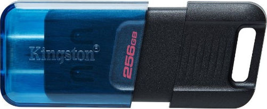 Накопитель USB 3.2 Type-C - 256Gb "Kingston" Data Traveler 80 M [DT80M/256GB] <Black>