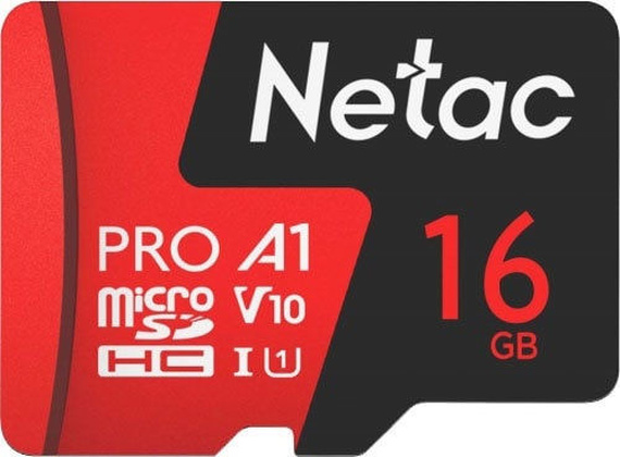 Карта памяти microSDHC 16Gb "Netac" [NT02P500PRO-016G-S] Class 10 UHS-I U1