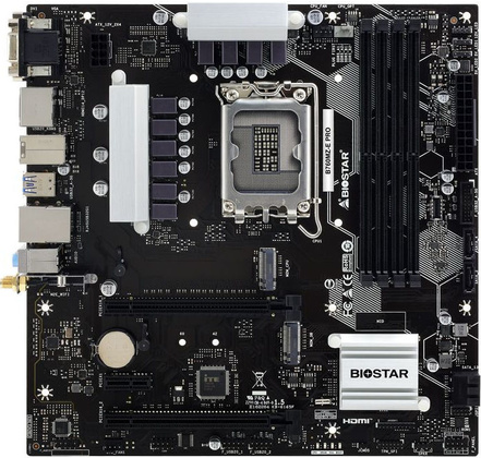 Мат.плата Biostar B760MZ-E PRO Ver. 6.0 (Intel B760), mATX, DDR5, VGA/HDMI/DVI [S-1700]