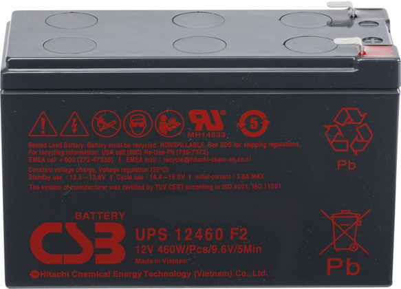 Аккумулятор CSB UPS 12460 F2 9 Аh