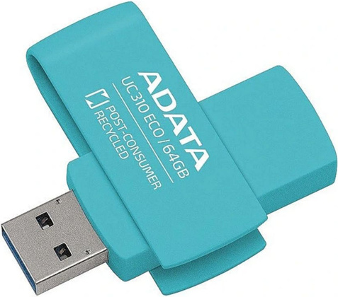 Накопитель USB 3.2 - 64Gb "A-Data" [UC310E-64G-RGN] <Green>