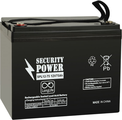Аккумуляторная батарея для ИБП 12V 75Ah "Security Power" [SPL 12-75]