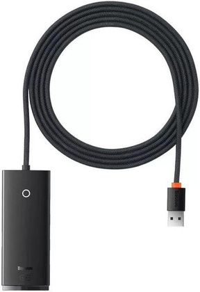 USB3.0-разветвитель "Baseus" [WKQX030101] 4*USB3.0 <Black> 1 m