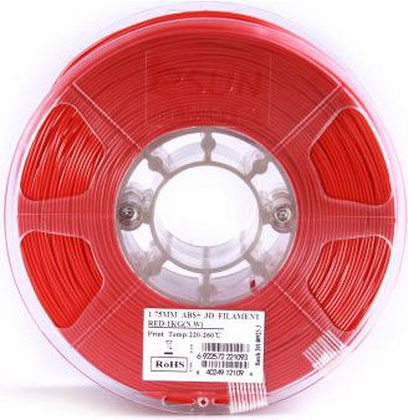 Пластик ABS+ "Esun" [ABS+175R1], 1.75 мм, <Red>, 1 кг.