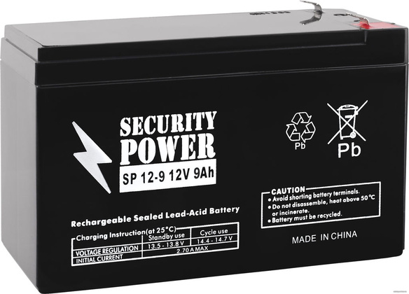 Аккумулятор Security Power SP 12-9 9 Аh