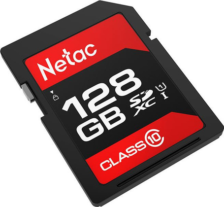 Карта памяти Secure Digital (SDXC) 128GB "Netac" [NT02P600STN-128G-R] Class 10, UHS-II U3