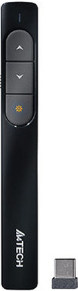 Пульт для ПК(с лазерной указкой) A4TECH Wireless Laser Pen  2.4G (LP15) <Black>