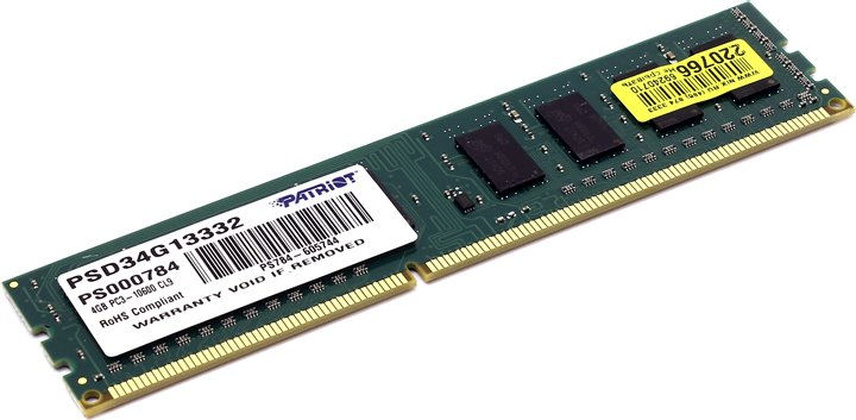 ОЗУ Patriot PSD34G13332 DDR3 4 Гб (1x4 Гб)