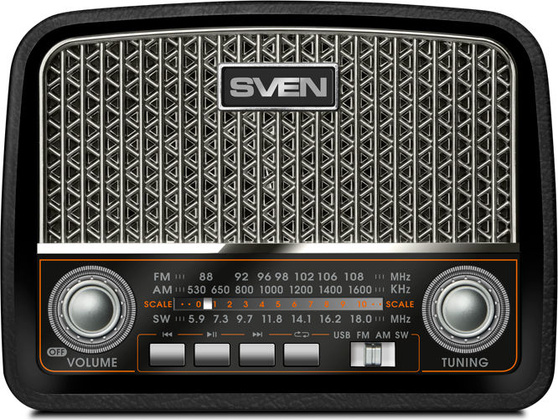 Радиоприемник "SVEN" [SRP-555] <Black>