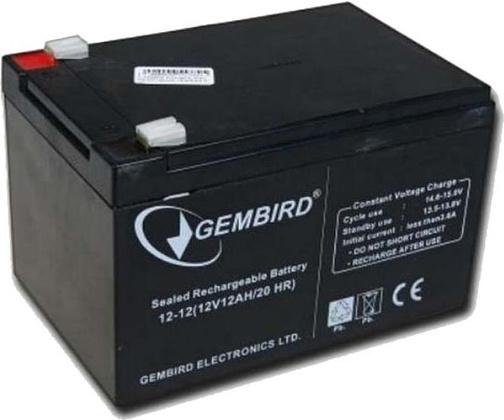 Аккумуляторная батарея для ИБП 12V 12Ah "Gembird" [BAT-12V12AH]