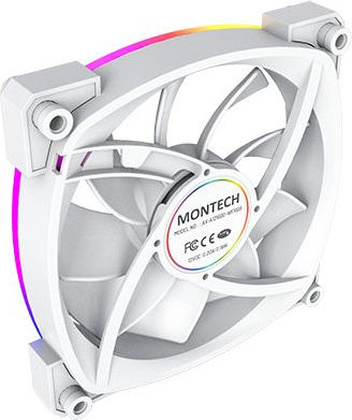 Вентилятор "Montech" AX120 PWM ARGB [MNT-AX120-W]; 12см