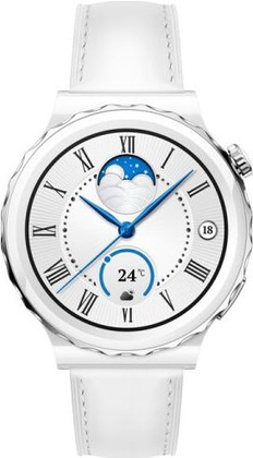 Умные часы "Huawei" WATCH GT 3 Pro [FRG-B19] <Silver Bezel White Ceramic Case>
