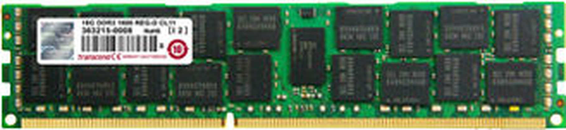 Модуль памяти 8Gb ECC RDIMM DDR3L-1600  =Transcend= [TS1GKR72W6Z]