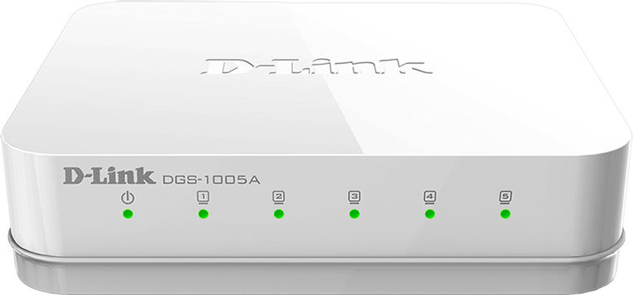 Коммутатор "DLink" [DGS-1005A/F1A] 5-port 10/100/1000Base-T