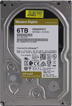 HDD 6 Тб WesternDigital WD6003FRYZ