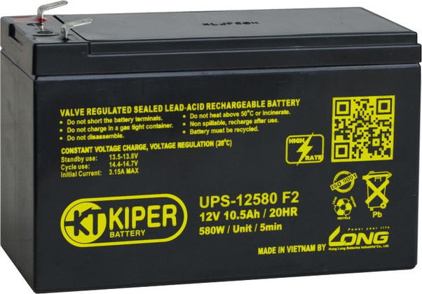 Аккумулятор Kiper UPS 12580 F2 10,5 Аh