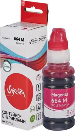 Контейнер с чернилами Sakura [SIC13T66434A] для Epson EcoTank <Magenta>