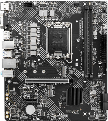 Мат.плата MSI PRO H610M-G DDR4 (Intel H610), mATX, DDR4,VGA/DVI/HDMI/DP [S-1700]