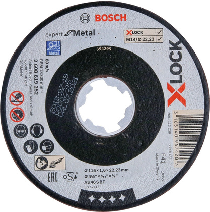 Диск отрезной 125х22.23мм "Bosch" [2.608.619.252], по металлу
