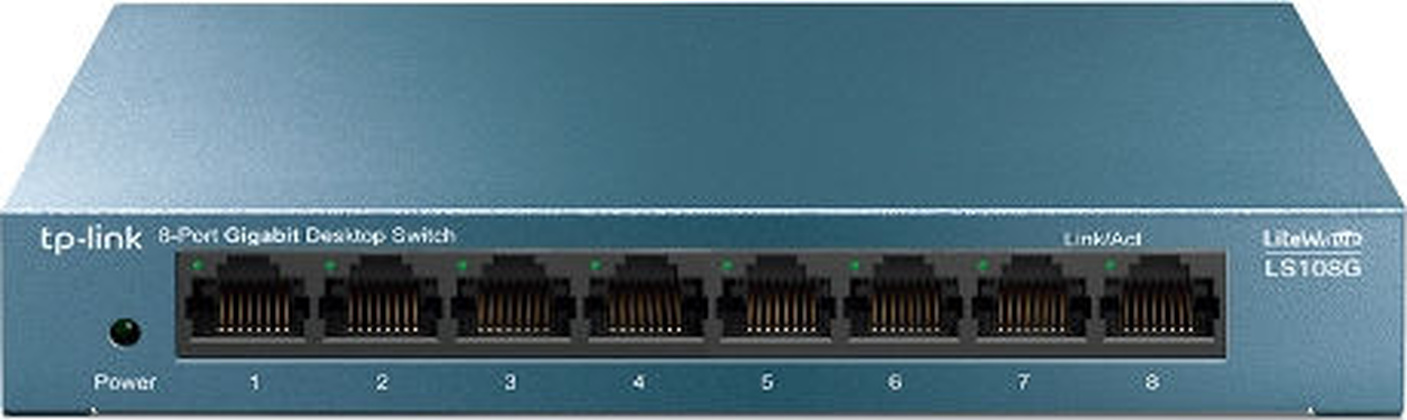 Коммутатор "TP-Link" [LS108G] 8port RJ45 10/100/1000 Mbps