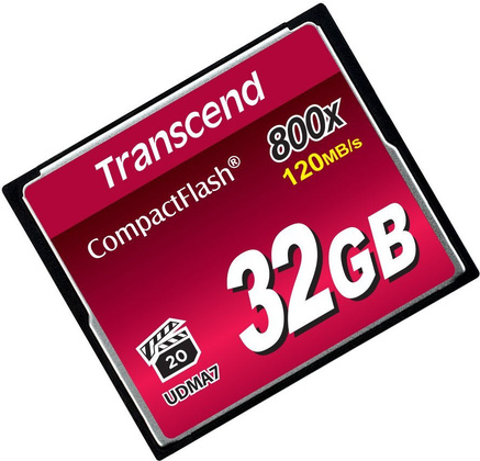 Карта памяти Compact Flash 32Gb "Transcend" [TS32GCF800] 800x