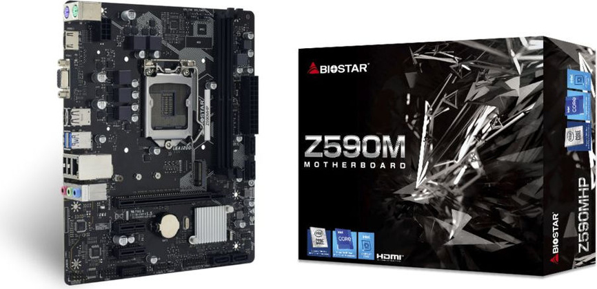 Мат.плата Biostar Z590MHP Ver. 6.0 (Intel Z590), mATX, DDR4, HDMI [S-1200]
