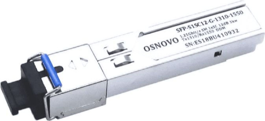 Модуль "Osnovo" [SFP-S1SC12-G-1550-1310-I], SFP
