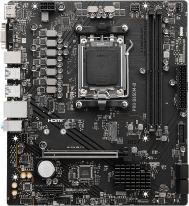 Мат.плата MSI PRO B650M-B (AMD B650), mATX, DDR5, VGA/HDMI [S-AM5]