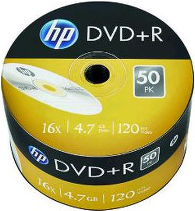 DVD+R HP 4.7GB (69305) Bulk (пленка)